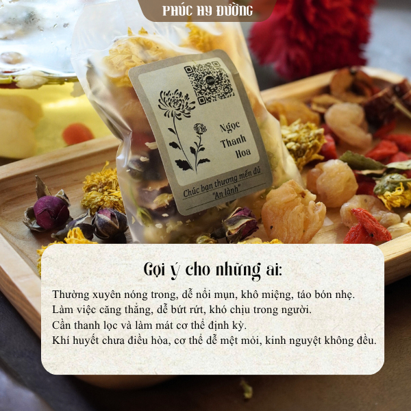 Combo Trà Thanh Nhiệt Dưỡng Khí Phúc Hy Đường -  Hỗ trợ thanh nhiệt, dưỡng huyết, điều khí và điều hòa cơ thể