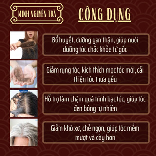 Trà Túi Lọc Dưỡng Tóc - Hà Thủ Ô Đỏ - Hỗ Trợ Giảm Rụng Tóc, Tóc Bạc Sớm, Giúp Đen Tóc, Mọc Tóc, Bổ Máu, Thận Âm - 50 lọc