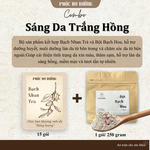 Combo Sáng Da Trắng Hồng Phúc Hy Đường - Hỗ trợ dưỡng huyết, nuôi dưỡng làn da từ bên trong và chăm sóc da từ bên ngoài