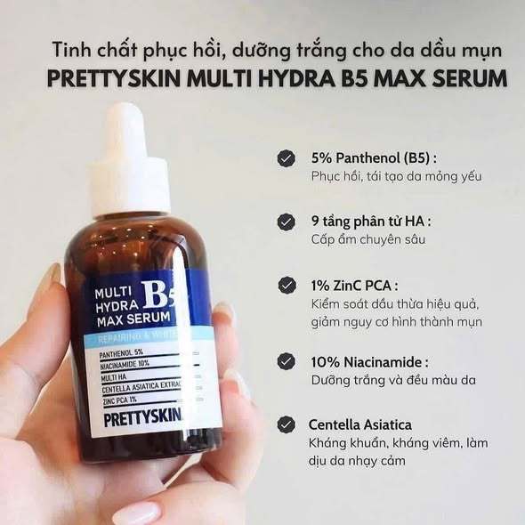 Tinh Chất Phục Hồi Da Prettyskin Hydra Max Serum B5 (50ml)-ThyLee