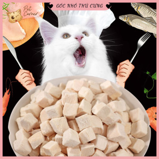 [200gr] Thức ăn sấy cho chó mèo cao cấp (Gà sấy, trứng sấy, chim cút, gan bò, tôm sấy, cá hồi sấy)