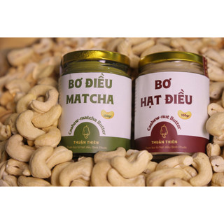 Bơ Điều Matcha Thuận Thiên - Bơ Hạt Điều Bùi Béo Sánh Mịn kết hợp với Matcha Nhật chát thanh, Bữa Sáng Tiện Lợi bổ dưỡng