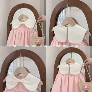 Váy dáng bí babydoll bé gái sát nách cho bé gái dạo phố đi học không tay mới size 6-25kg COCO