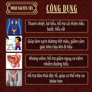 Trà Túi Lọc Tiểu Rắt Tiểu Buốt - Minh Nguyên - giảm tiểu són, tiểu buốt, phòng sỏi và viêm tiết niệu - Túi 50 lọc