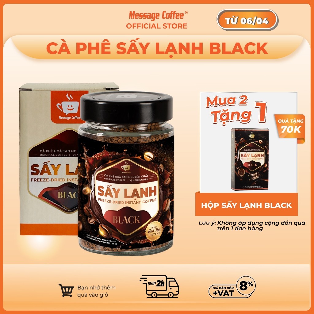 Cà phê BLACK Hòa Tan Sấy Lạnh Message Coffee Review: Có Thực Sự Tốt?