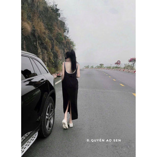 VÁY XUÔNG PHỐI VIỀN XẺ HOT HIT