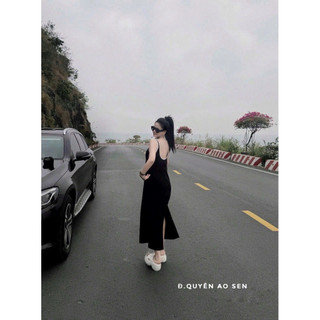 VÁY XUÔNG PHỐI VIỀN XẺ HOT HIT