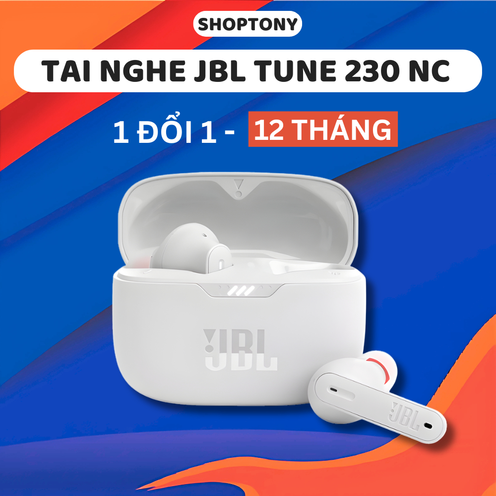Tai Nghe Bluetooth JBL TUNE 230 NC Bass Căng Đàm Thoại Định Vị Full Chức Năng Bảo Hành 12 THÁNG