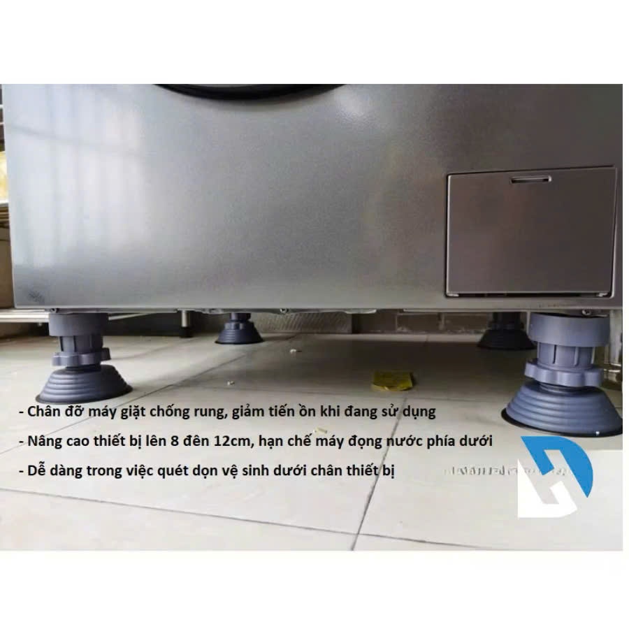 Chân Kê Đa Năng COMCOM Kê Máy Giặt, Tủ Lạnh, Bàn Ghế – Nâng Cao, Dễ Vệ Sinh, Chống Ẩm Mốc