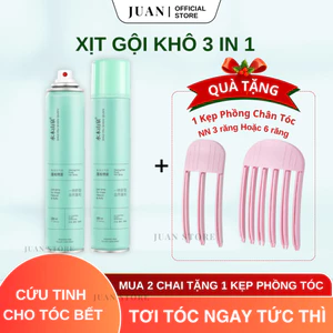 JUAN - Bình xịt gội khô 3 in 1, không có bột trắng (200ml) - SẴN HÀNG