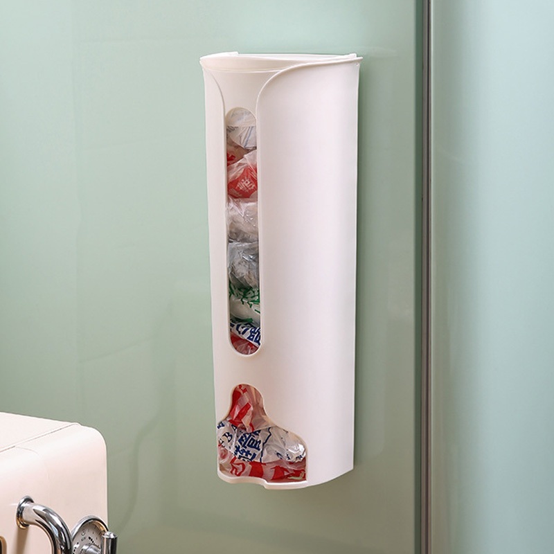 Hộp đựng túi nilong bông tẩy trang, hộp rút dán tường đựng đồ tiện ích SH0068  hộp túi rác dán tường