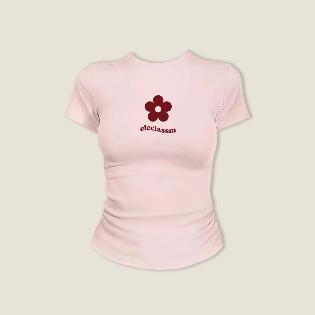 COD BOOM🔥 Áo Baby Tee Nữ Ôm Body-Áo Thun Ngắn Tay Y2K In Hình Phong Cách Mới Mùa Hè, Ôm Cổ Tròn Hàng Đầu Hợp Kiểu Mỹ #02