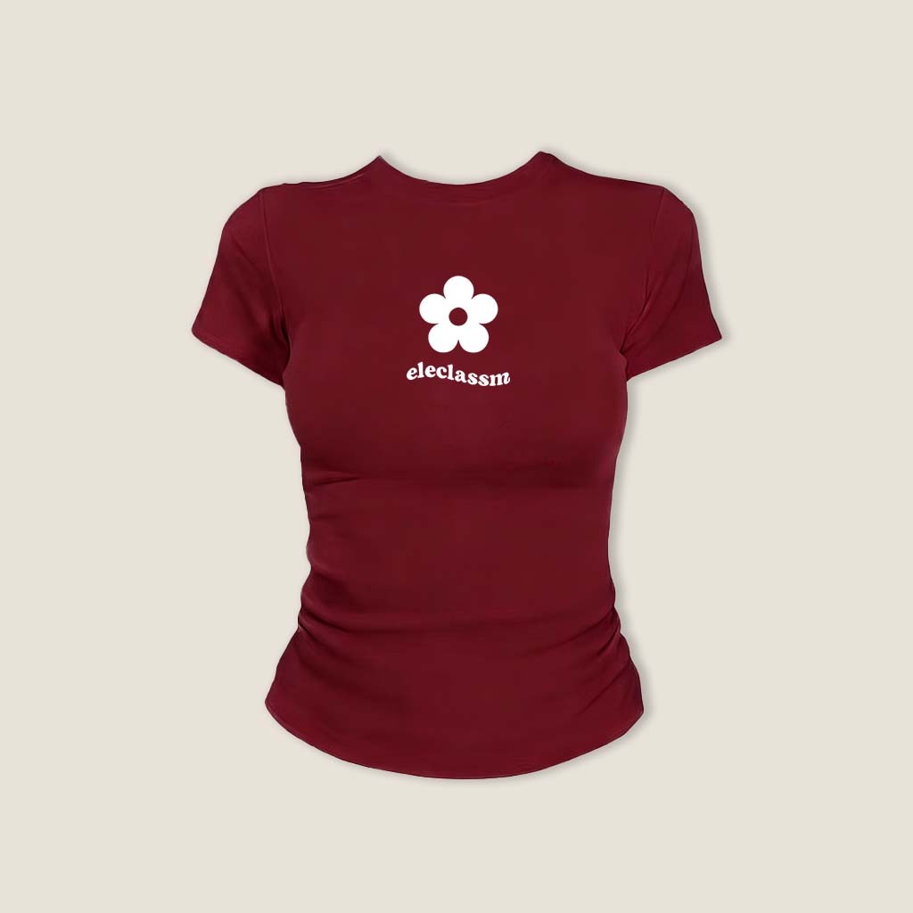 COD BOOM🔥 Áo Baby Tee Nữ Ôm Body-Áo Thun Ngắn Tay Y2K In Hình Phong Cách Mới Mùa Hè, Ôm Cổ Tròn Hàng Đầu Hợp Kiểu Mỹ #02