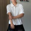 Áo Polo Wallfe Form Boxy ZUTEE Áo Polo Tổ Ong Cúc Cài