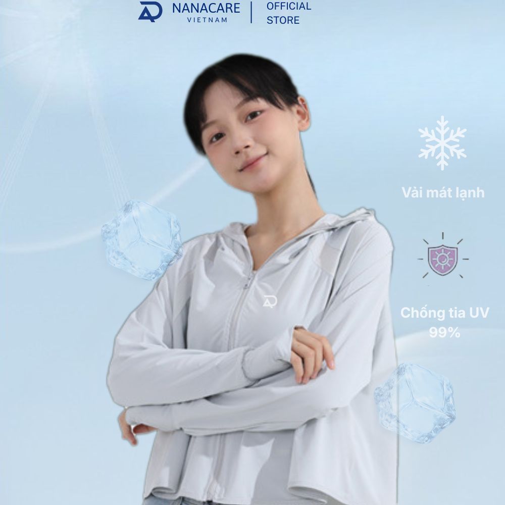 Áo Chống Nắng Nữ Cánh Dơi, Áo Công Nghệ Cool Max Chống UV hiệu quả Nanacare, giúp hack dáng tăng chiều cao