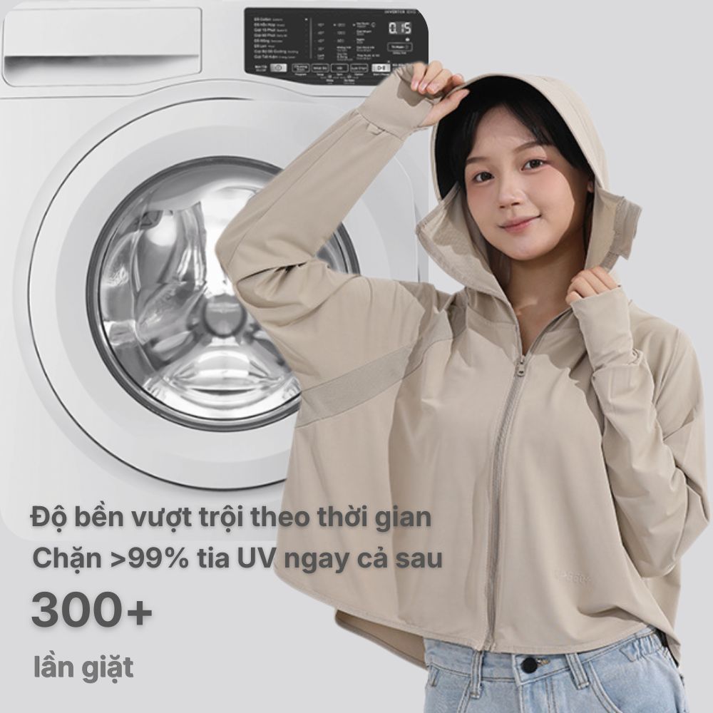 Áo Chống Nắng Nữ Cánh Dơi, Áo Công Nghệ Cool Max Chống UV hiệu quả Nanacare, giúp hack dáng tăng chiều cao
