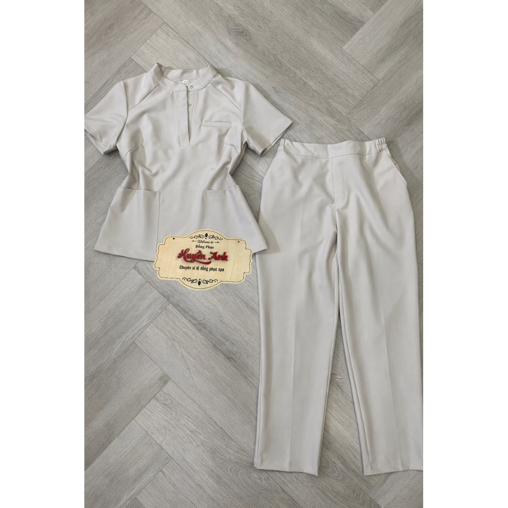 Đồng phục thiết kế spa, thẩm mỹ viện , cao cấp chất liệu cotton lạnh cao cấp