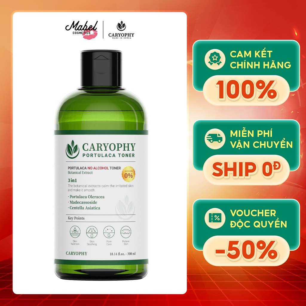 Nước cân bằng da Caryophy 300ml (Caryophy Portulaca Toner)