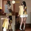 Set Áo Babydoll Kẻ Caro Tay Phồng Hari Mix Chân Váy Bí Dễ Thương Nữ Tính