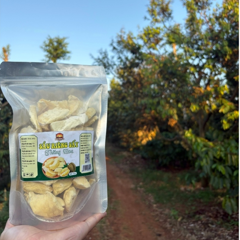 Sầu Riêng Sấy Thăng Hoa 100g - Bình Minh Farm Đắk Lắk | Sầu Riêng Sấy Giòn, Sầu Riêng Sấy Khô, Không Thêm Đường