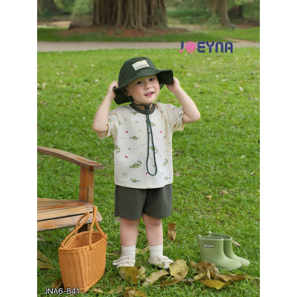 Set bộ cộc Joeyna B41 họa tiết cho bé 8-24kg