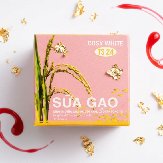 Kem Dưỡng Trắng Da Mặt Chống Nắng Ngừa Lão Hóa Phục Hồi Da Sữa gạo Cosy White (Hồng)