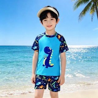 Đồ BơI ChốNg NắNg Bé Trai MớI Hè In KhủNg Long Polyester Nhanh Khô đồ BơI Bé GáI