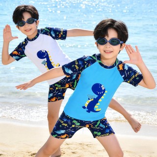 Đồ BơI ChốNg NắNg Bé Trai MớI Hè In KhủNg Long Polyester Nhanh Khô đồ BơI Bé GáI