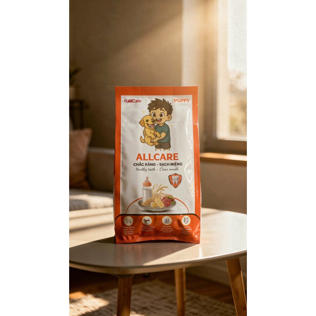 Thức Ăn Hạt Cho Chó Con Allcare Puppy - Giàu Protein 26%, Hỗ Trợ Phát Triển, Tiêu Hóa Tốt