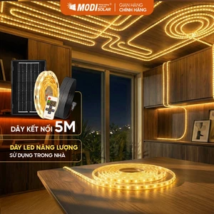 Dây Led Trang Trí Trong Nhà Năng Lượng Mặt Trời MODI SOLAR Ánh Sáng Vàng, Decor Phòng