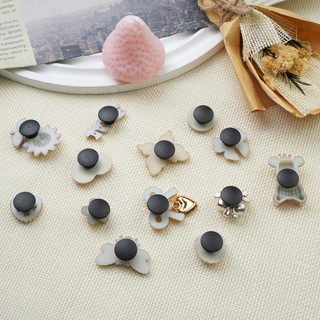 Bộ 13 Sticker, Charm 3D chủ đề Hoa hướng dương bling nhựa cứng gắn Dép Sục, Cá sấu JB-454 Mita