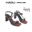 Sandal Cao Gót Quai Ngang 9p Sandal Đế Vuông KATLYN HADU MM985 Da PU Cao Cấp BH 12T