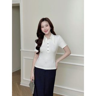Áo thun LA456 tay cộc dáng croptop thấm hút mồ hôi tốt