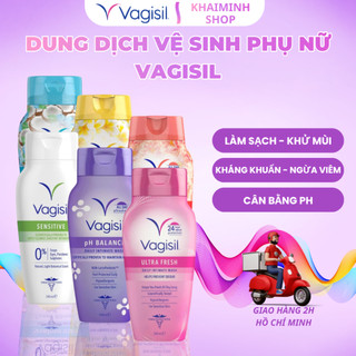 (Chính Hãng) Dung Dịch Vệ Sinh VAGISIL Hương Nước Hoa, Cân Bằng pH, Kiểm Soát Mùi, Da Nhạy Cảm