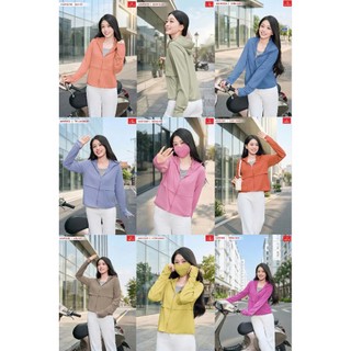 (Có sẵn)4NHF05 Áo chống nắng Nữ Cardina Trendy 2 tầng thân Chất Liệu Thun Lạnh Cao Cấp 4NHF05