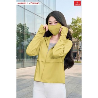 (Có sẵn)4NHF05 Áo chống nắng Nữ Cardina Trendy 2 tầng thân Chất Liệu Thun Lạnh Cao Cấp 4NHF05