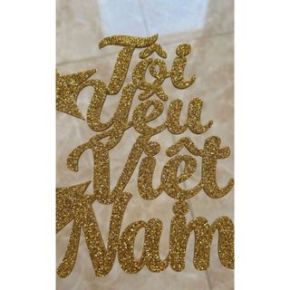 Combo 6 Quạt Giấy Cờ Đỏ Sao Vàng Decor 30/4 - Set Trang Trí "Tôi Yêu Việt Nam" Kim Tuyến Đẹp Cho Quán Cafe, Lớp Học