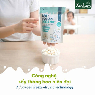Sữa Chua Sấy Thăng Hoa Hữu Cơ Cho Bé 8M+ Mục Đồng 16g – Xanhsam Natural & Organics