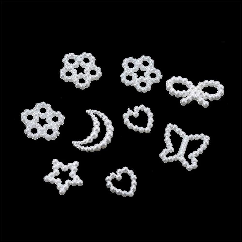 Charm nhựa ngọc trang trí nhiều mẫu – Set charm handmade DIY dán ốp điện thoại, trang trí