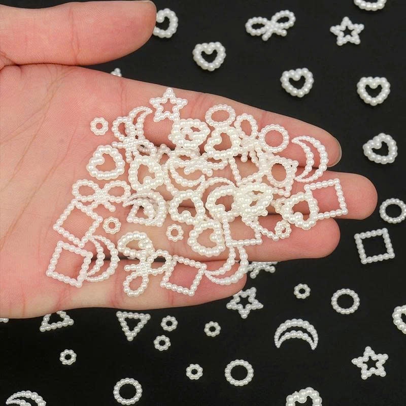 Charm nhựa ngọc trang trí nhiều mẫu – Set charm handmade DIY dán ốp điện thoại, trang trí