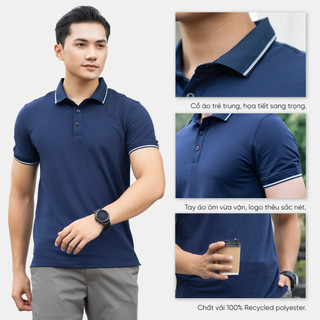 Áo Polo Nam MENTORIS, Polo Nam Cao Cấp, Form Regular Fit, Vải Cotton Poly Co Giãn Thoáng Mát MPS208R