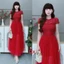 Đầm ren phủ lưới dáng dài xòe sang trọng dự tiệc cưới form tôn dáng cao cấp hot trend