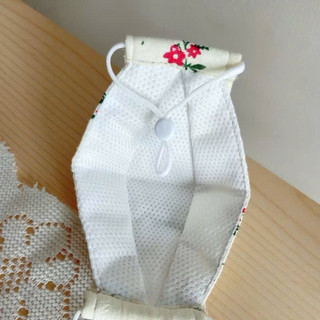 Khẩu trang xô Muslin rút dây dáng cá 4 lớp cho bé