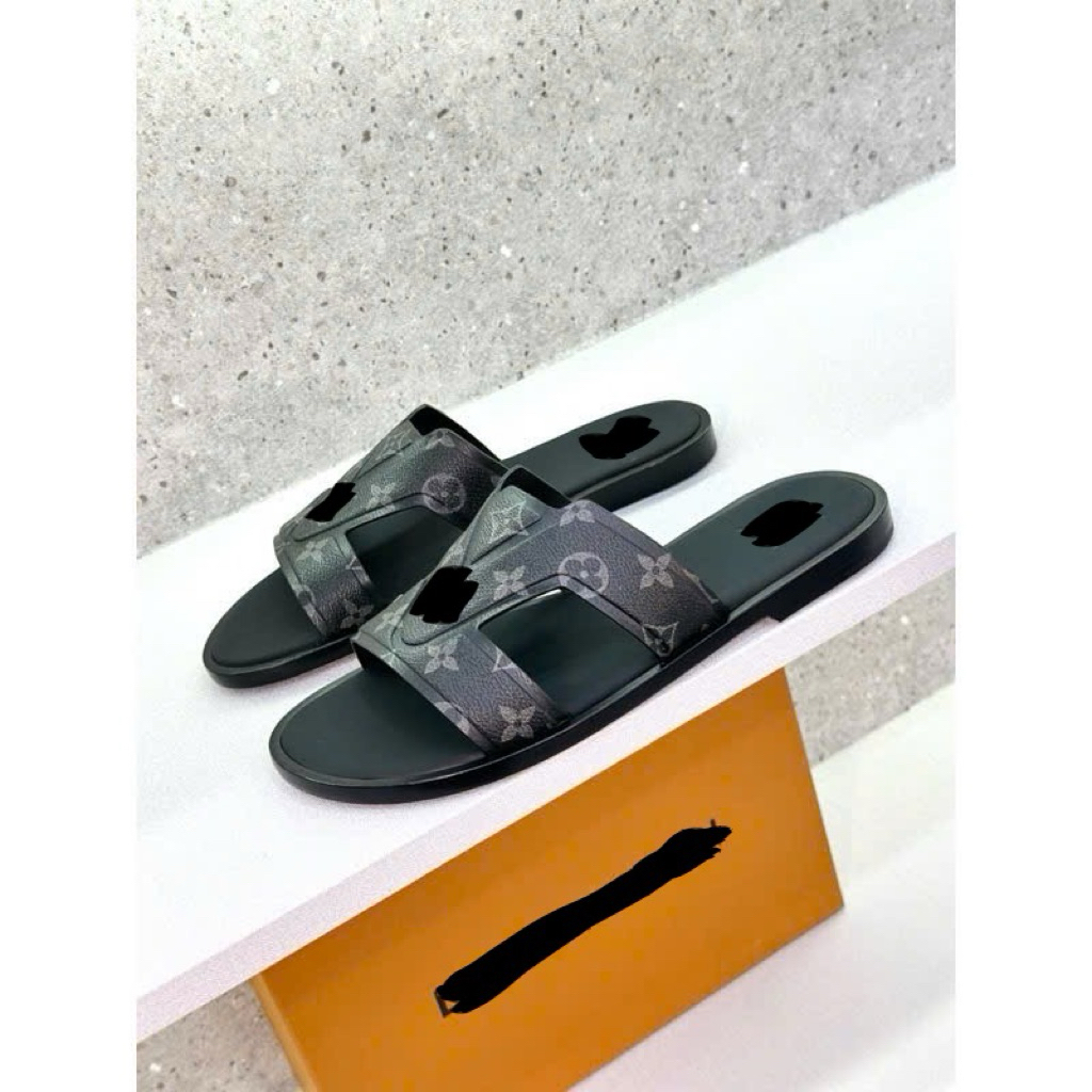 ⚡️[Hight Quality] Dép Lê Quai Ngang \/  Nam Nữ Mu1 Full Box - Điểm Nhấn Chữ Phối Quai Cách Điệu Cao Cấp Loại 1