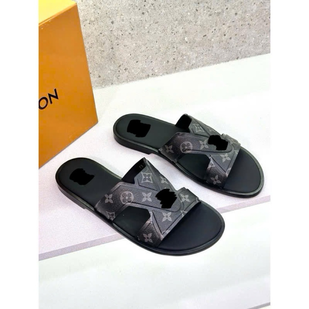⚡️[Hight Quality] Dép Lê Quai Ngang \/  Nam Nữ Mu1 Full Box - Điểm Nhấn Chữ Phối Quai Cách Điệu Cao Cấp Loại 1