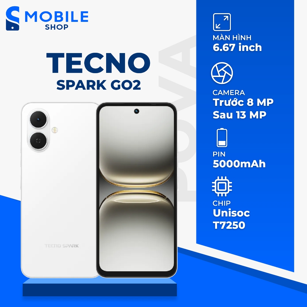 Điện thoại TECNO Spark GO 2 ram 4GB Chính Hãng