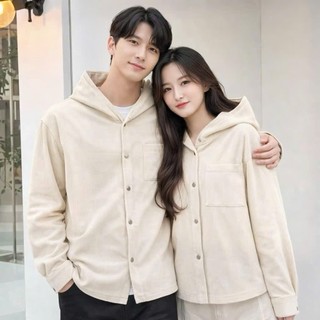 Áo chống nắng nhung gân cho mẹ và bé Chất vải mềm mịn thoáng mát dáng sơ mi có cúc bấm mũ trùm đầu