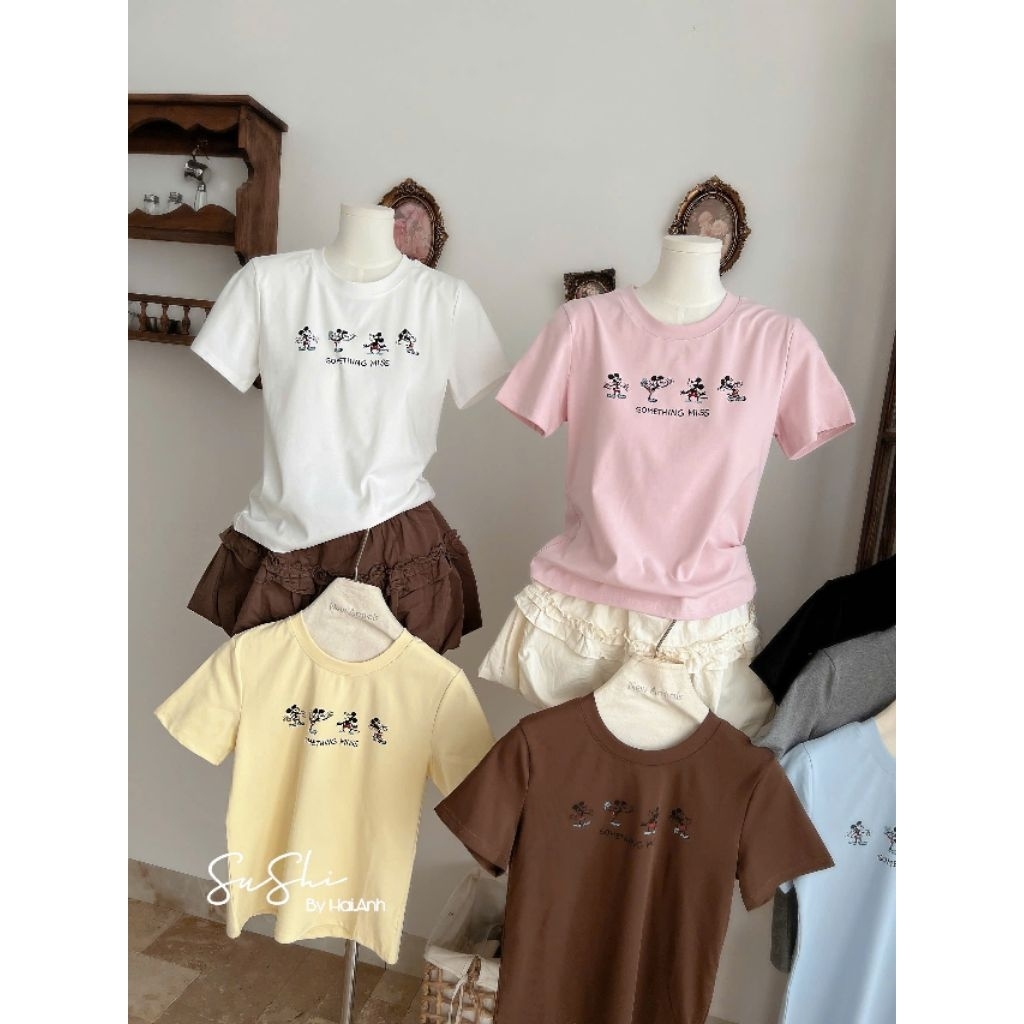 [𝑯𝒂 𝑨𝒏𝒉] Áo Cộc Phông Nhiều Mickey QCL1