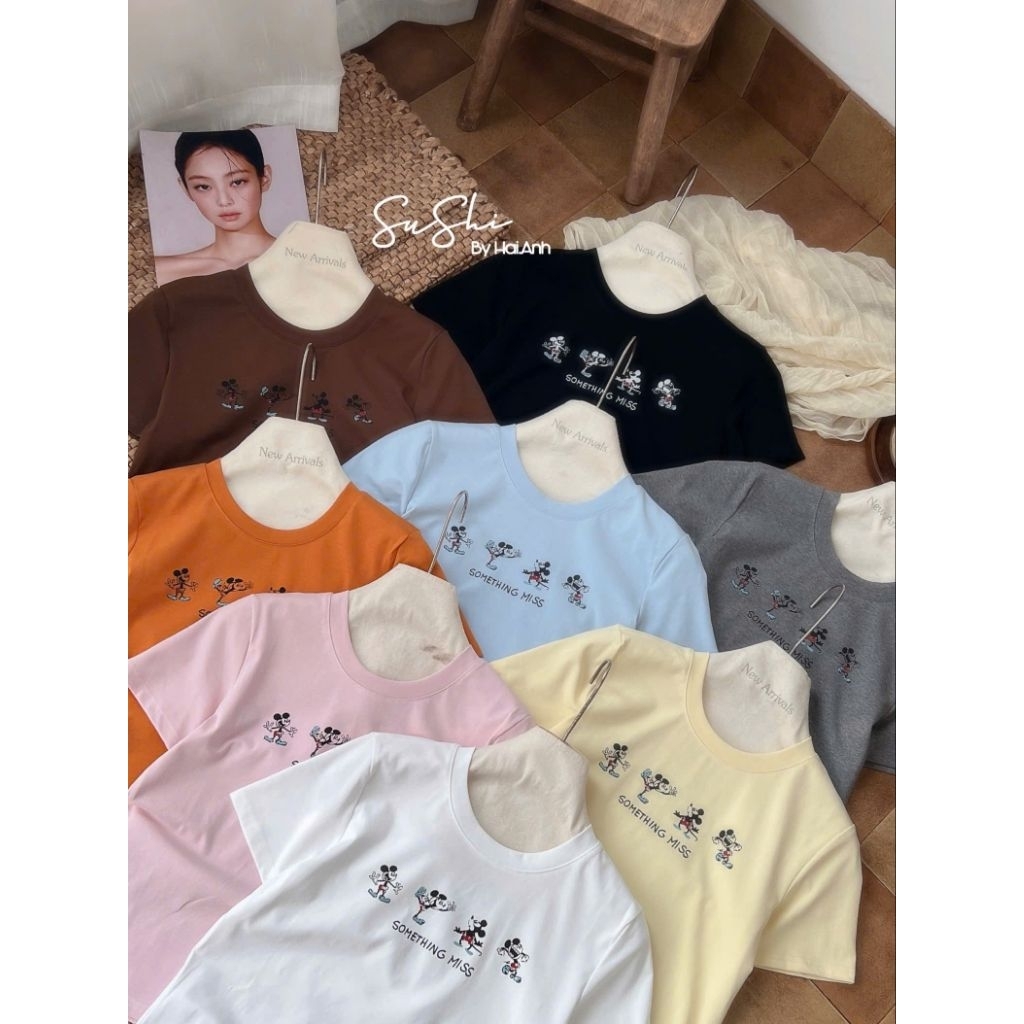 [𝑯𝒂 𝑨𝒏𝒉] Áo Cộc Phông Nhiều Mickey QCL1