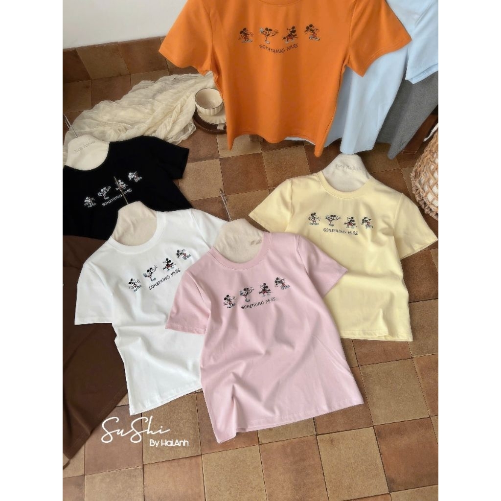 [𝑯𝒂 𝑨𝒏𝒉] Áo Cộc Phông Nhiều Mickey QCL1